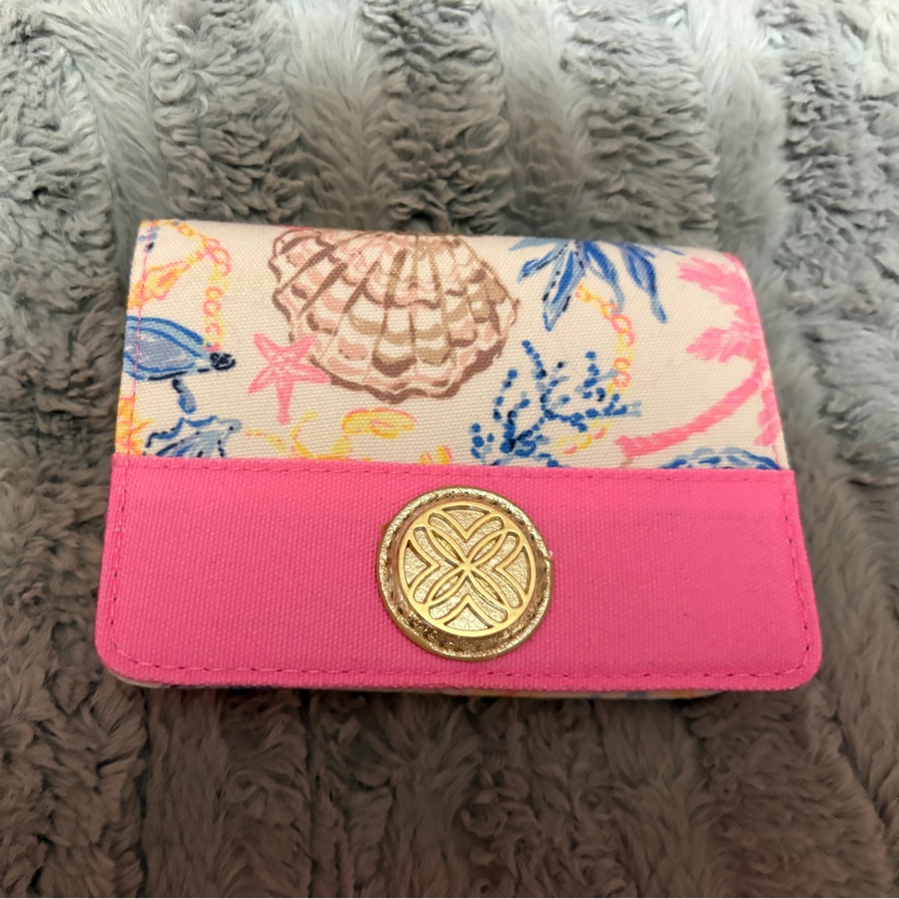NWOT Lilly Pulitzer Card Case with Playing Cards